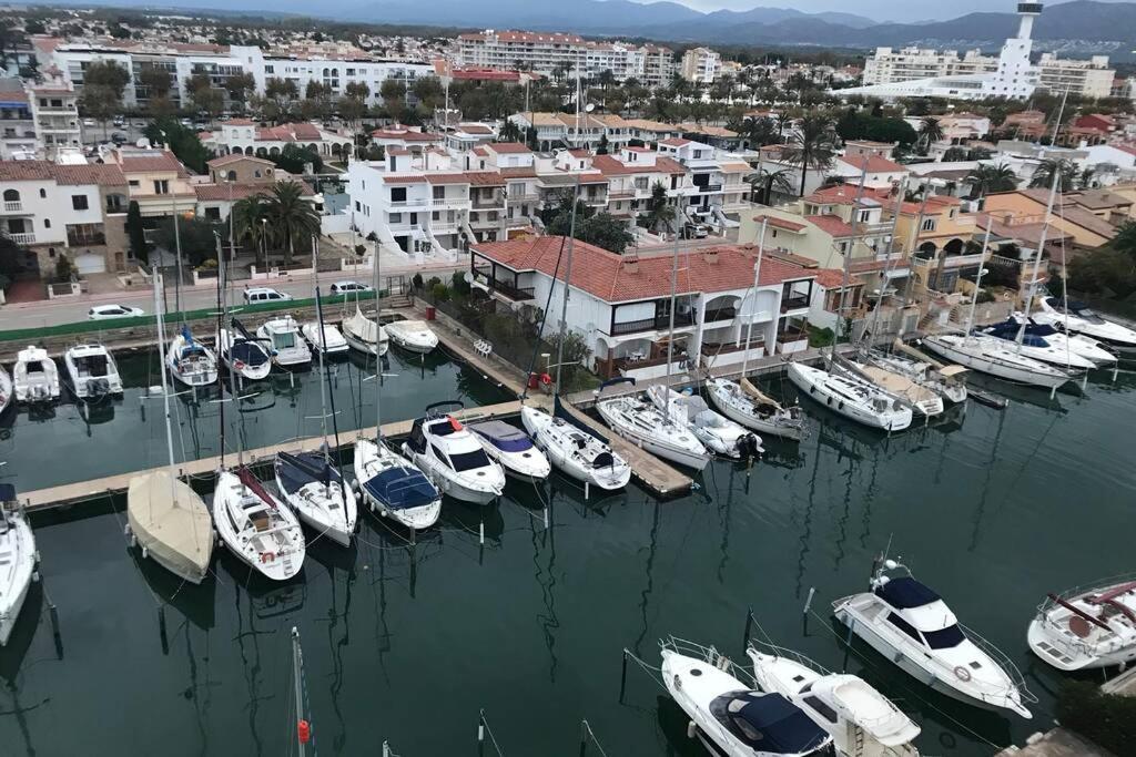Lux Apt 1Er Ligne Mer!Grande Terrasse Vue Superbe! Ampuriabrava Exterior foto